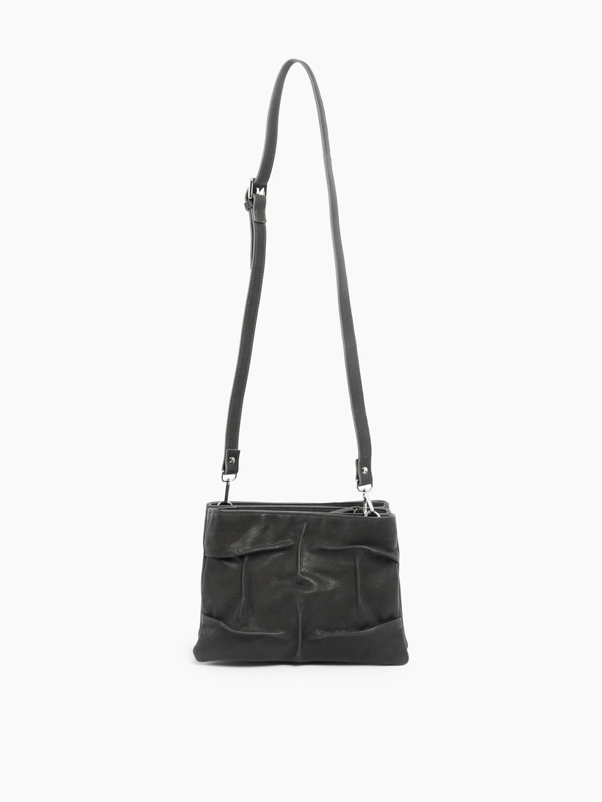 IXOS Borsa drappeggiata NERO+NERO
