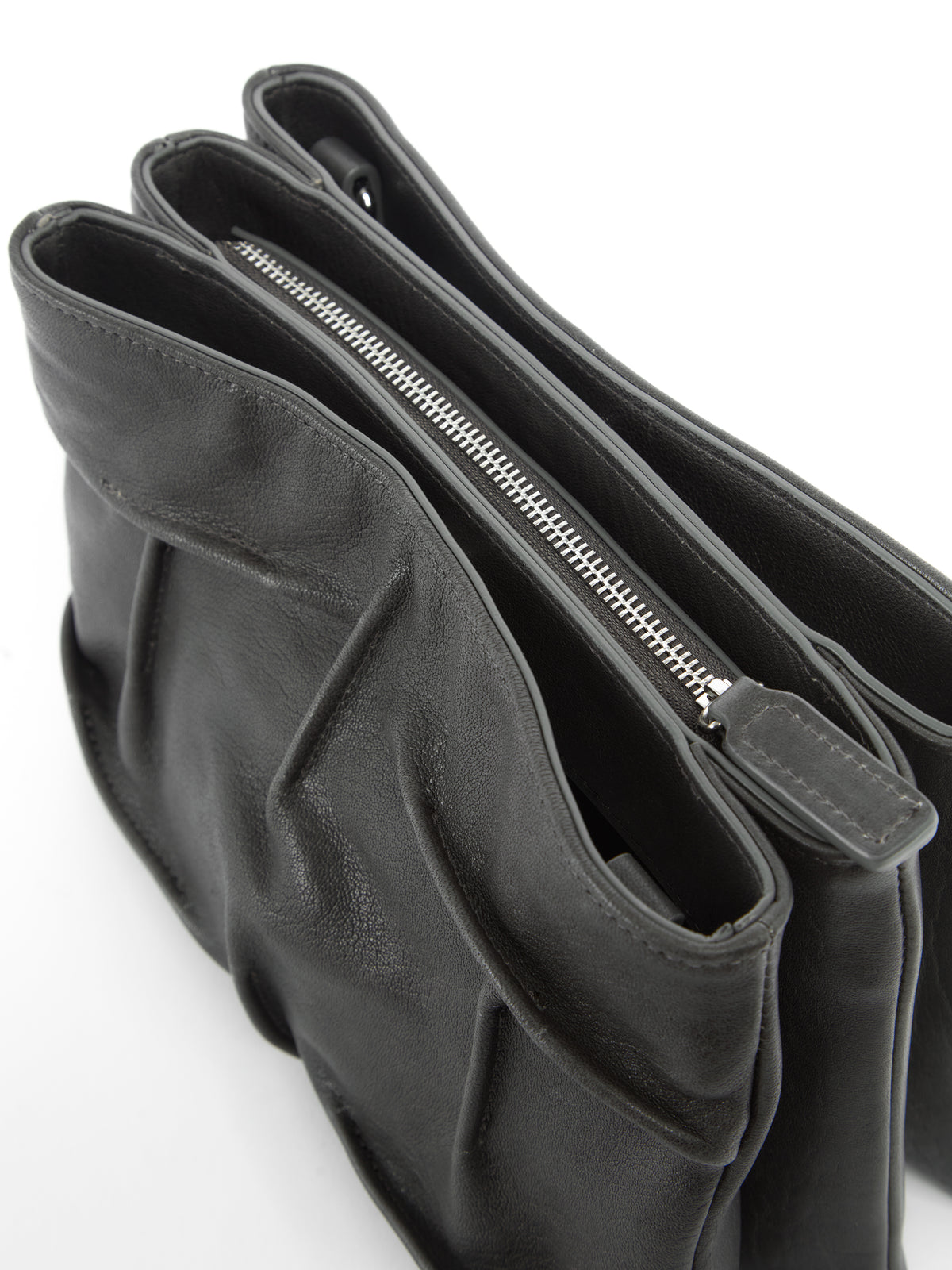 IXOS Borsa drappeggiata NERO+NERO