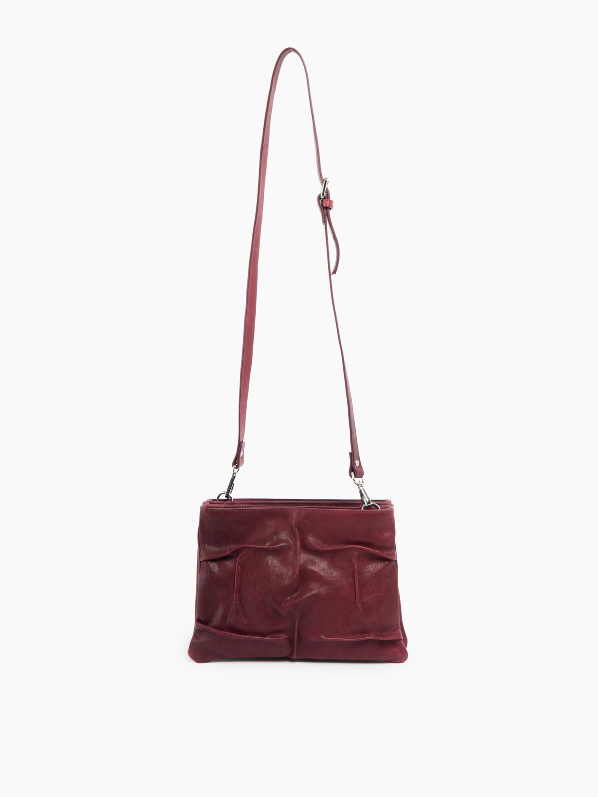 IXOS Borsa drappeggiata ROSSO+ROSSO