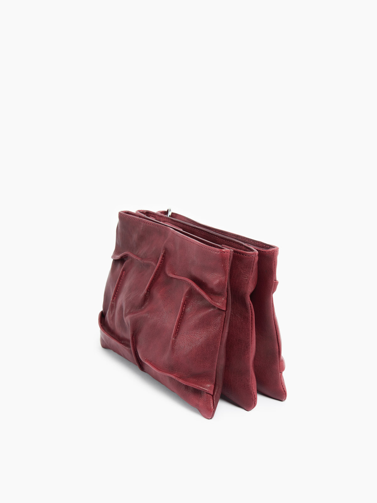 IXOS Borsa drappeggiata ROSSO+ROSSO