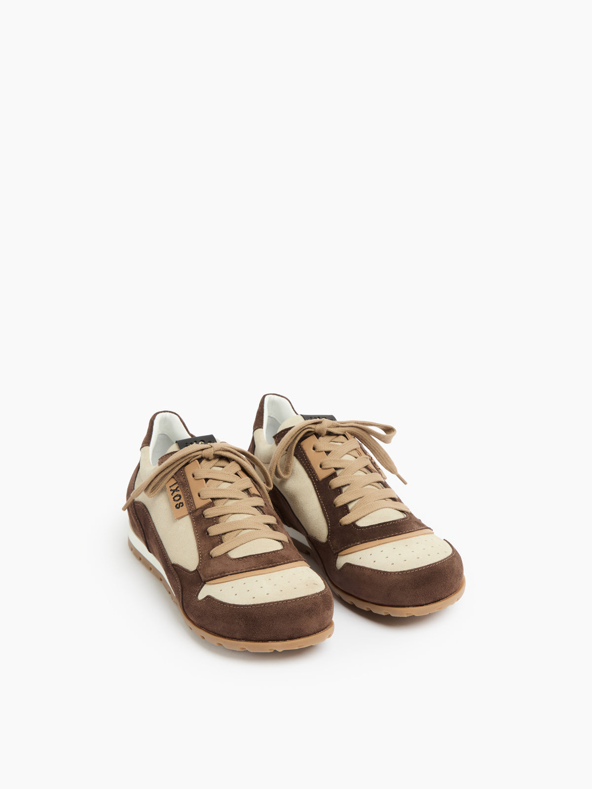 IXOS Sneakers in pelle MARRONE+BEIGE+MARRONE