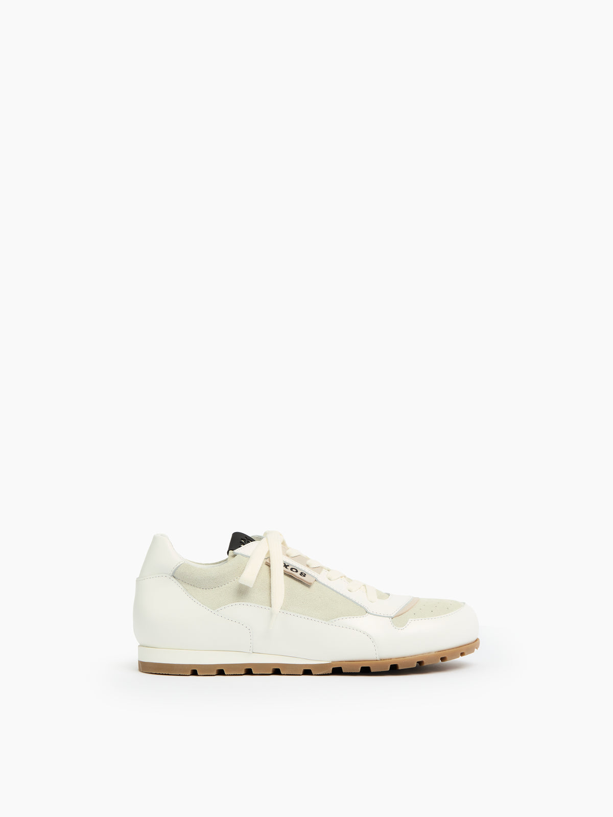IXOS Sneaker in pelle BIANCO+BEIGE+BEIGE