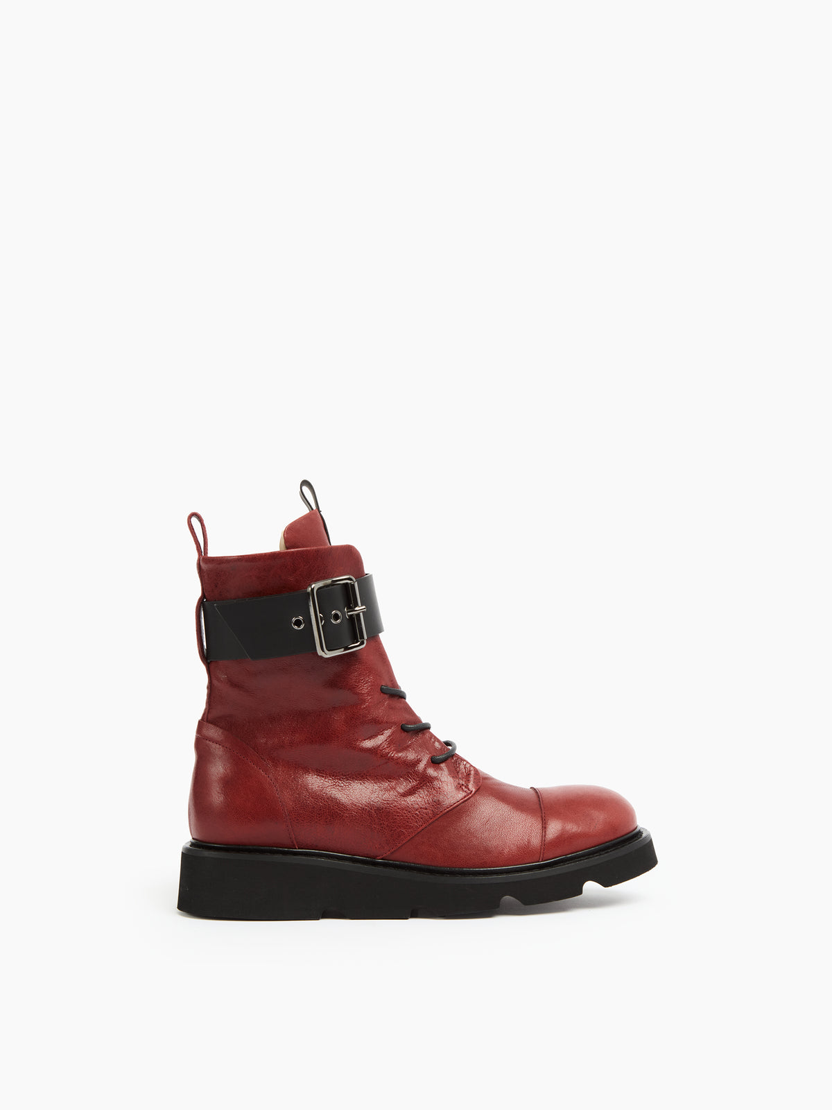 IXOS Combat Boots ROSSO+NERO