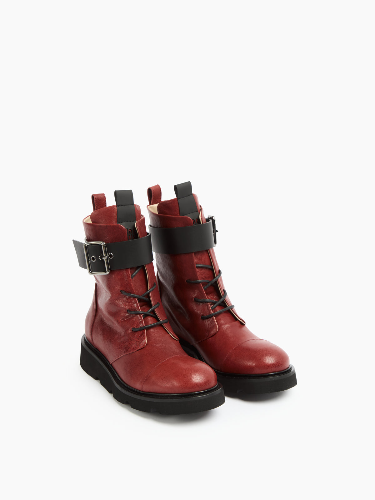 IXOS Combat Boots ROSSO+NERO