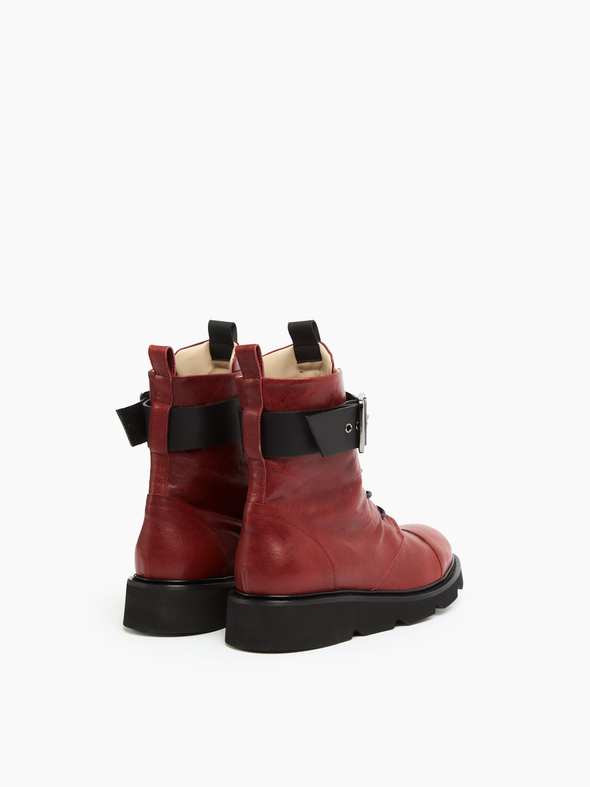 IXOS Combat Boots ROSSO+NERO