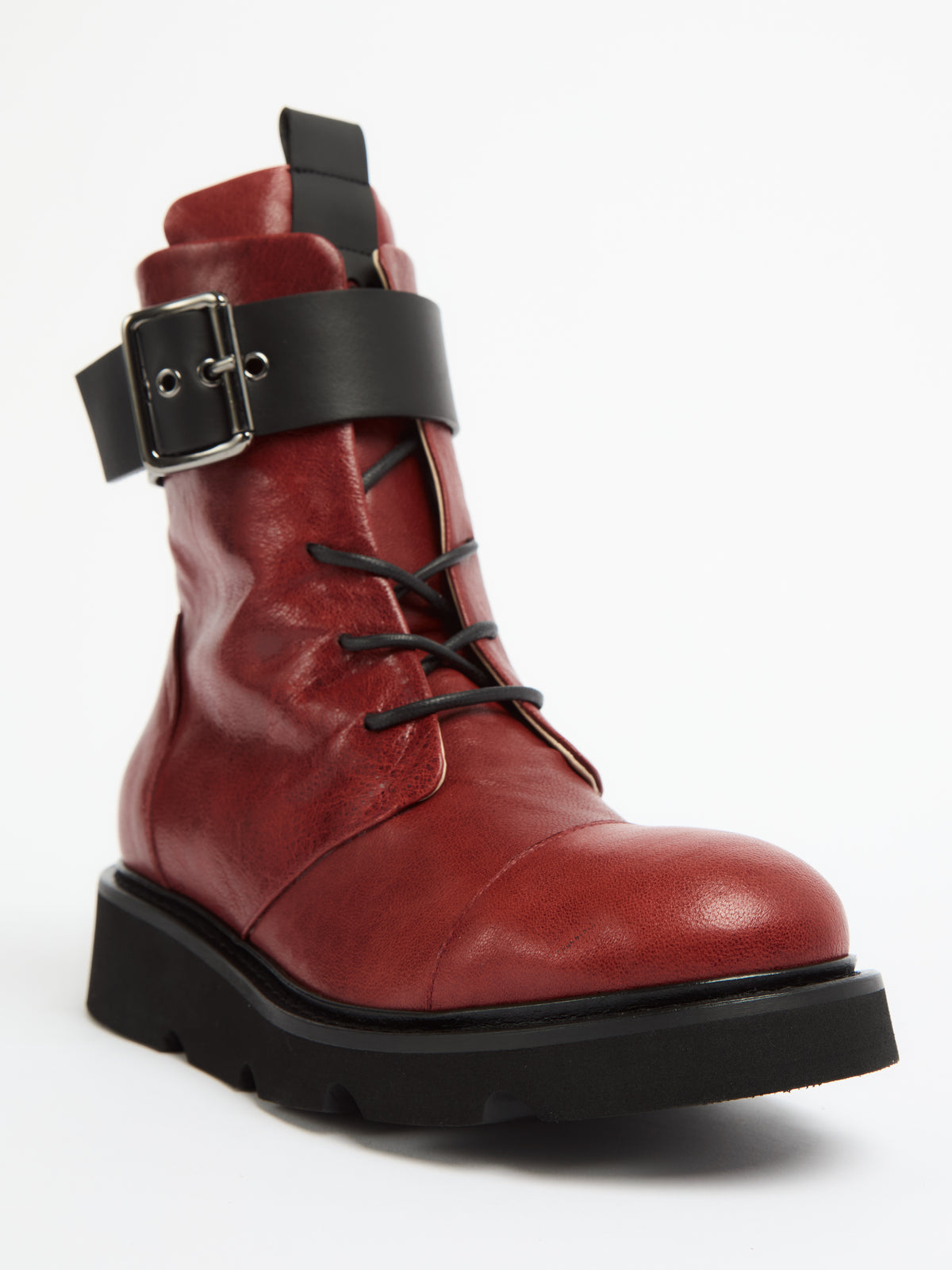 IXOS Combat Boots ROSSO+NERO