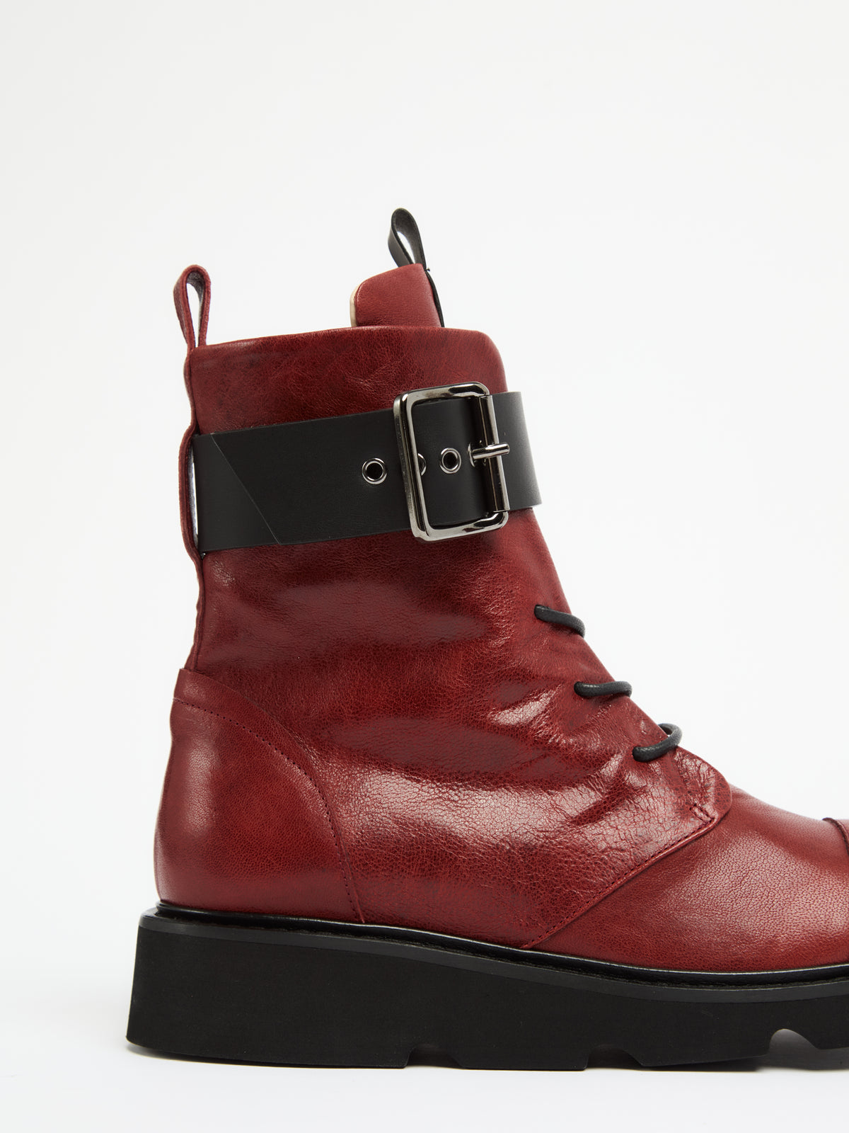 IXOS Combat Boots ROSSO+NERO