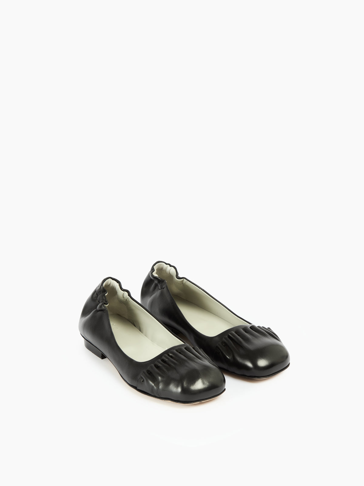 IXOS Ballerina nera con dettagli arricciati NERO