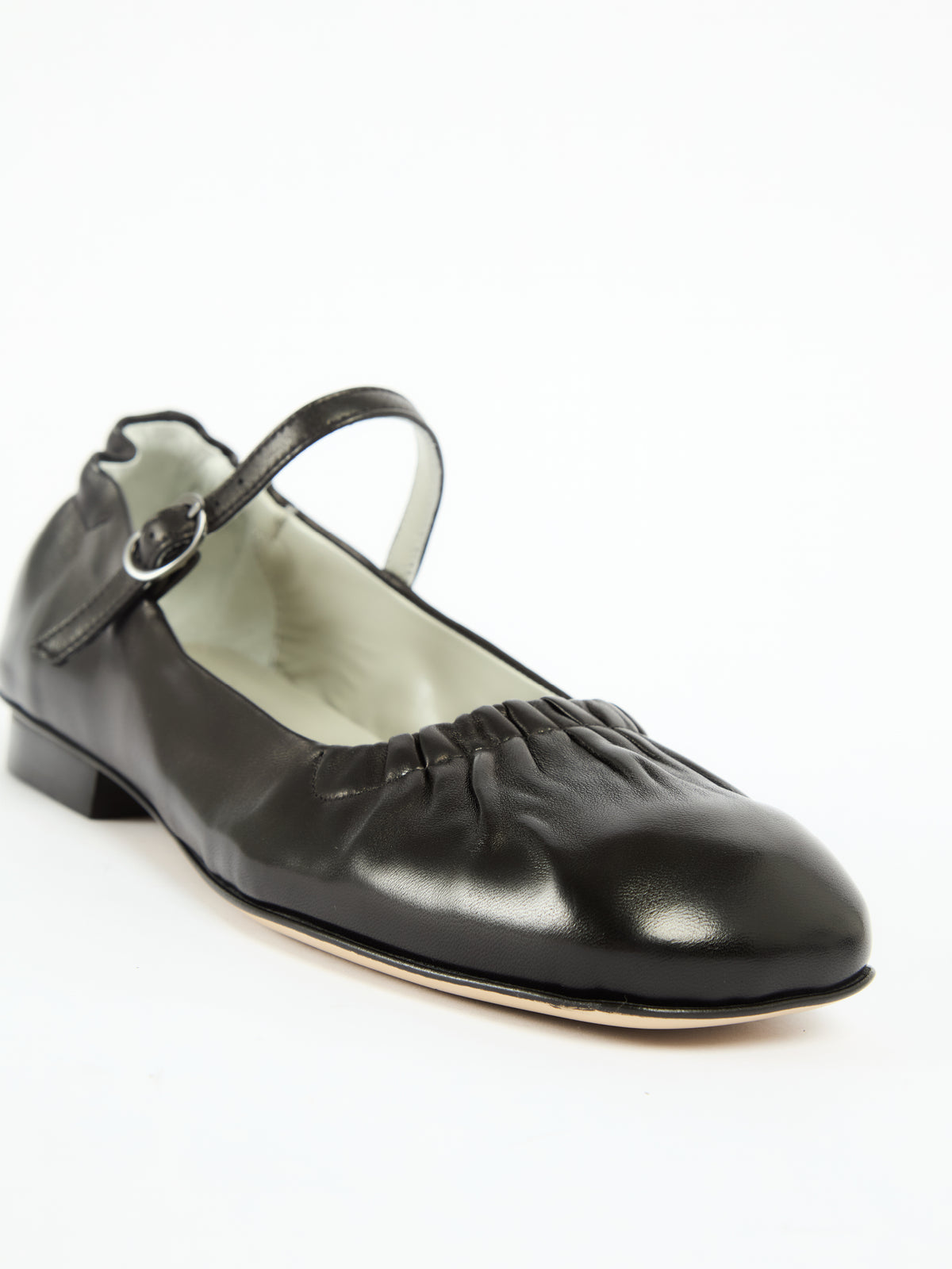 IXOS Ballerina Mary Jane nera con arricciature NERO