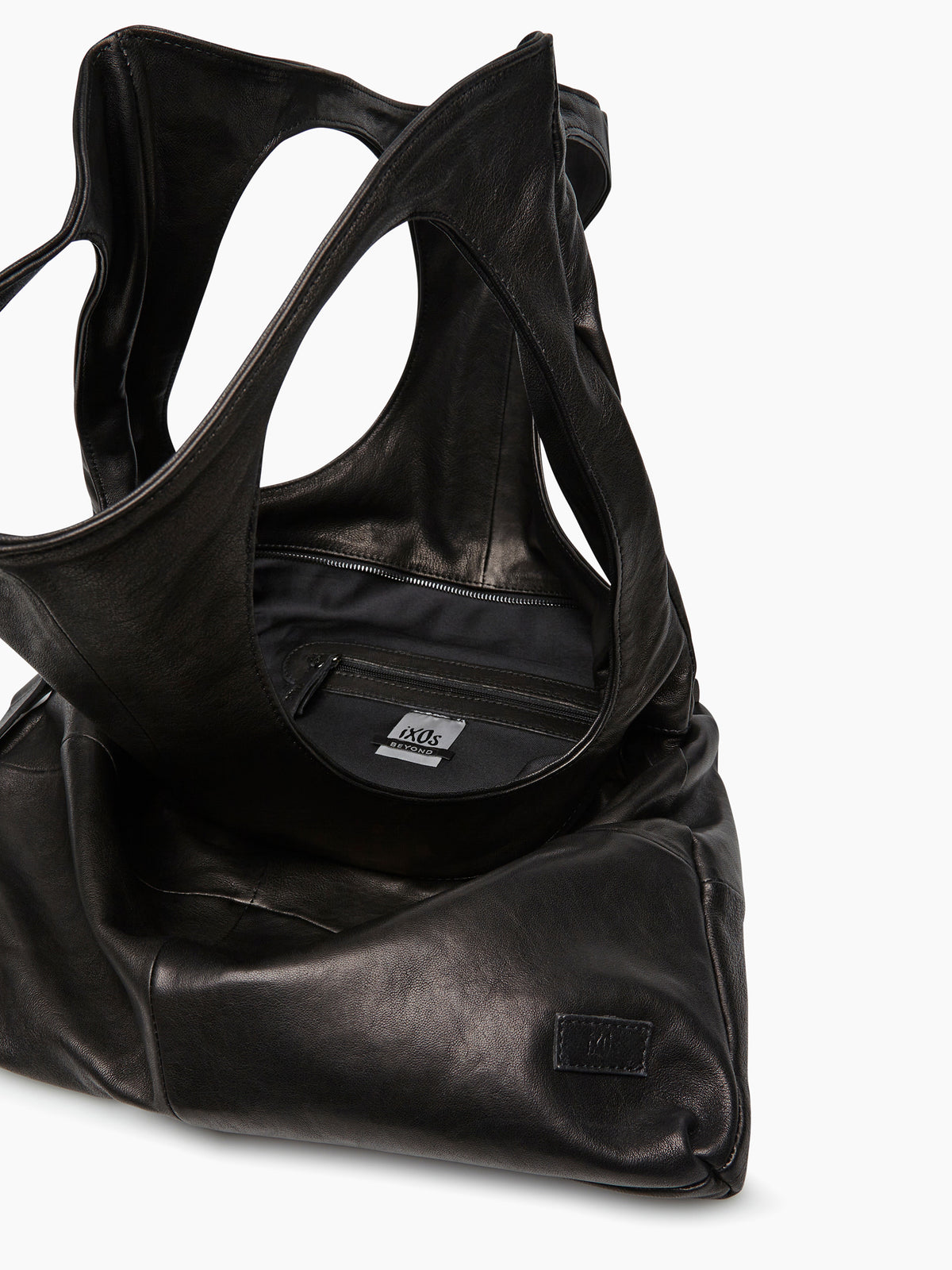 IXOS Borsa Zaino in pelle NERO