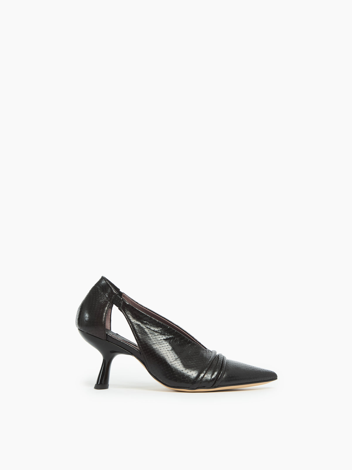 IXOS Décolleté in pelle stampa NERO