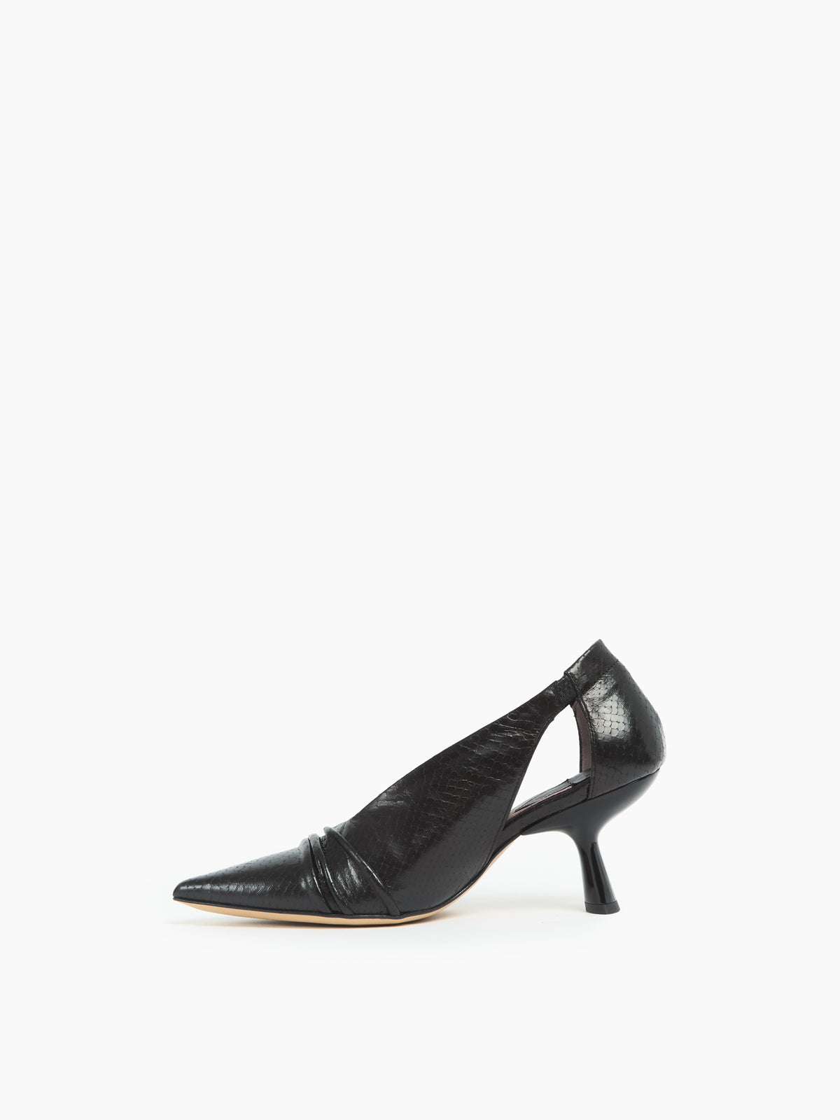 IXOS Décolleté in pelle stampa NERO