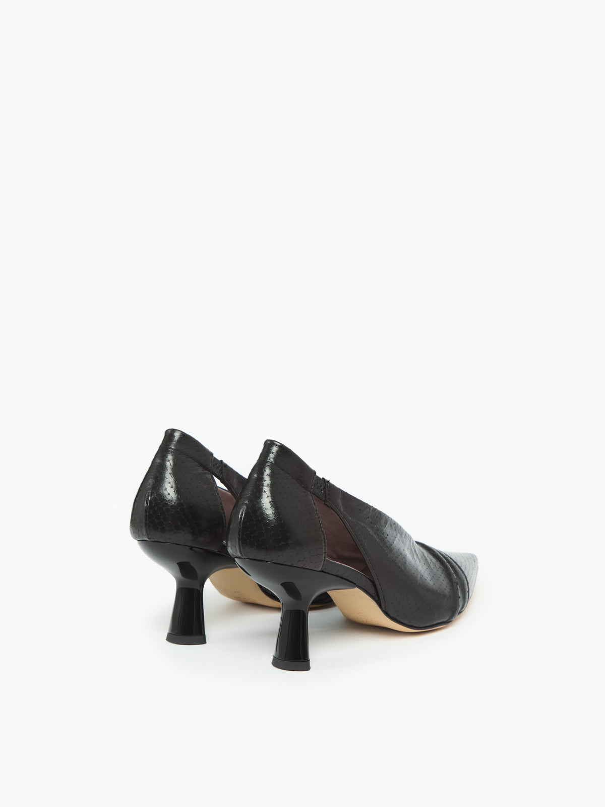IXOS Décolleté in pelle stampa NERO
