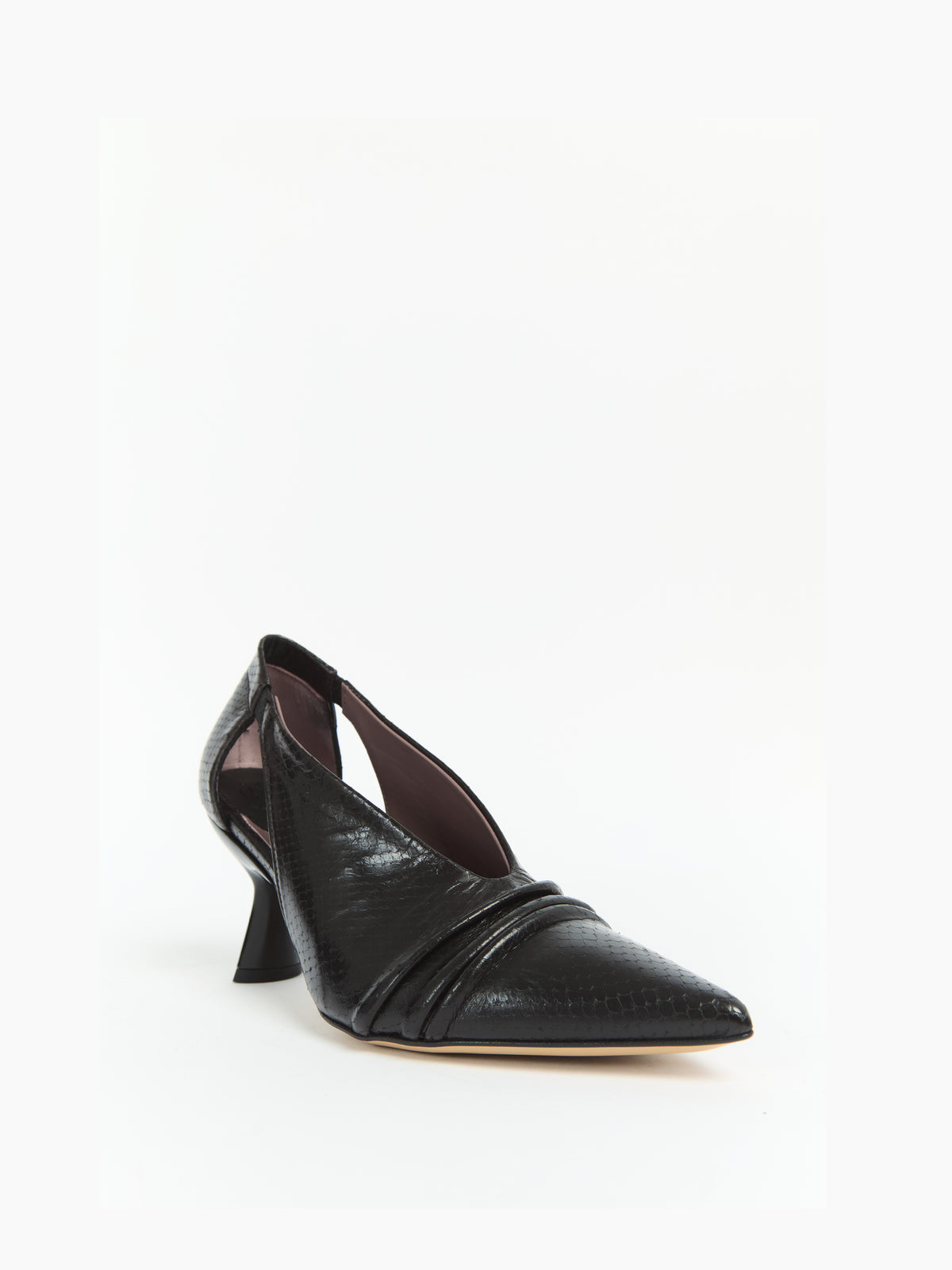 IXOS Décolleté in pelle stampa NERO