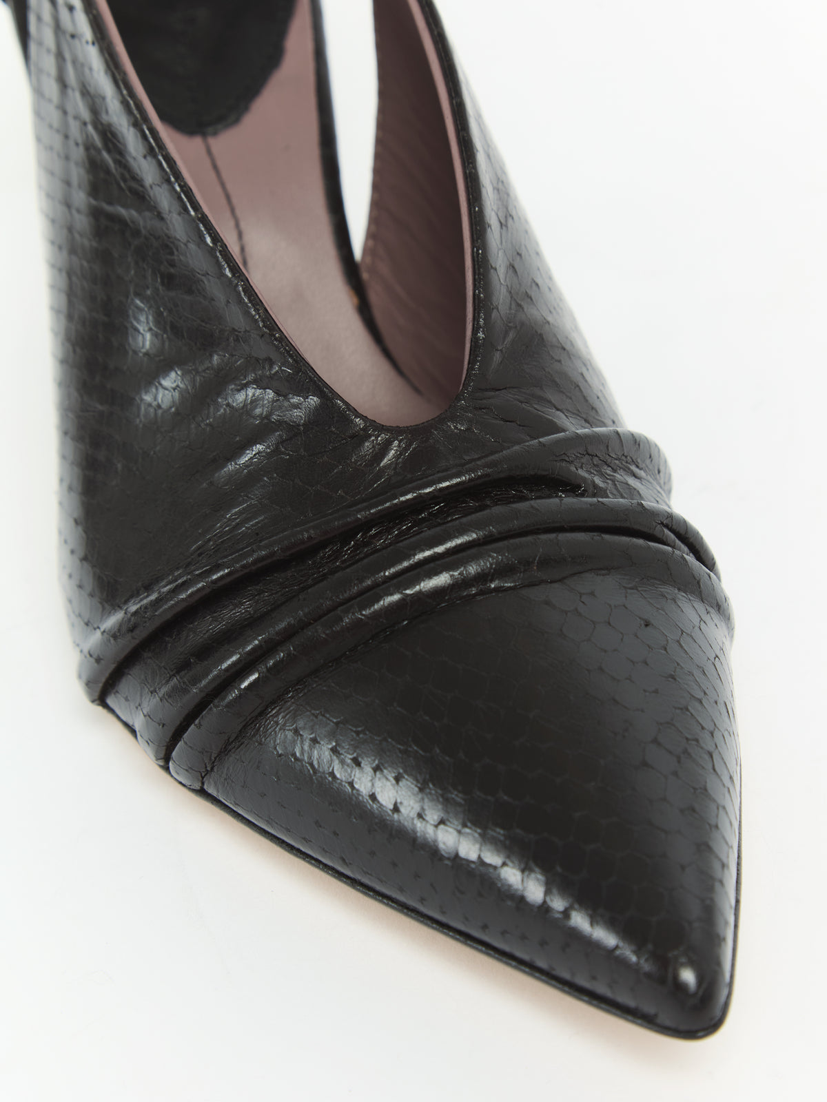 IXOS Décolleté in pelle stampa NERO