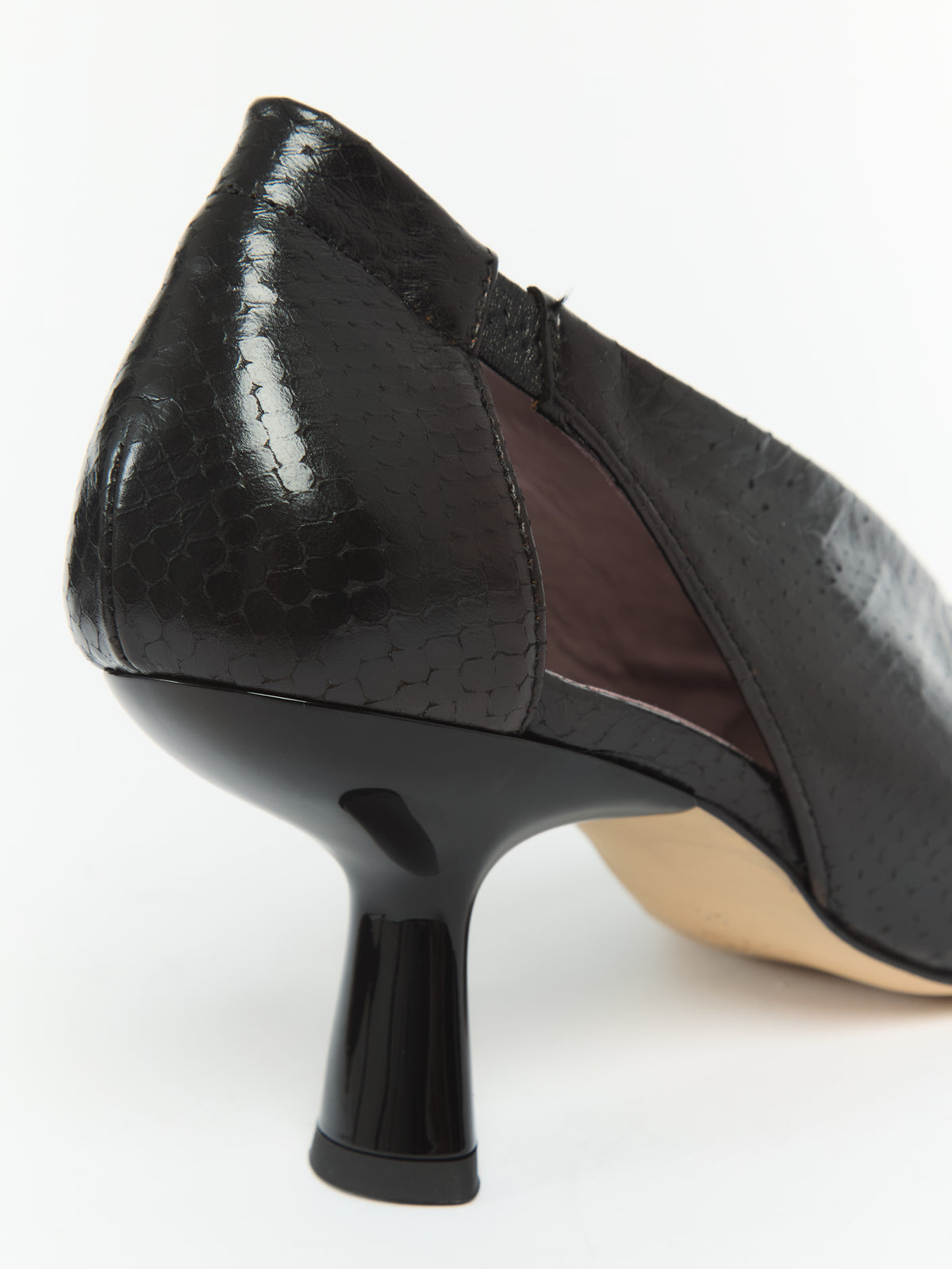 IXOS Décolleté in pelle stampa NERO