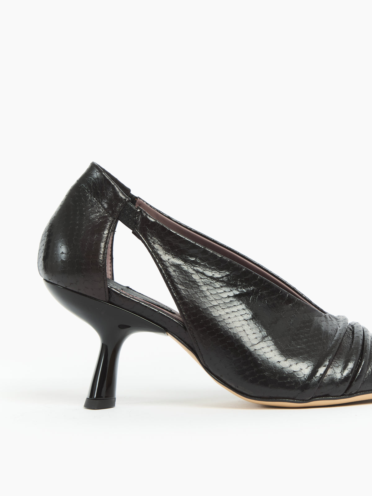 IXOS Décolleté in pelle stampa NERO