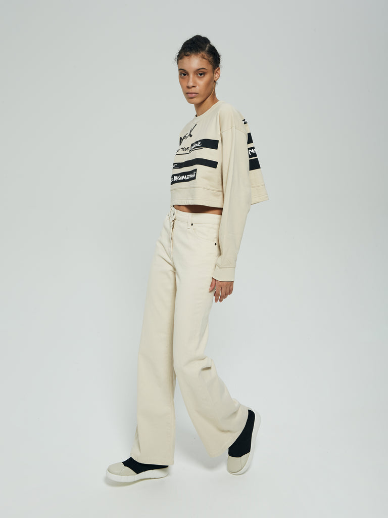 IXOS Jeans a zampa BEIGE