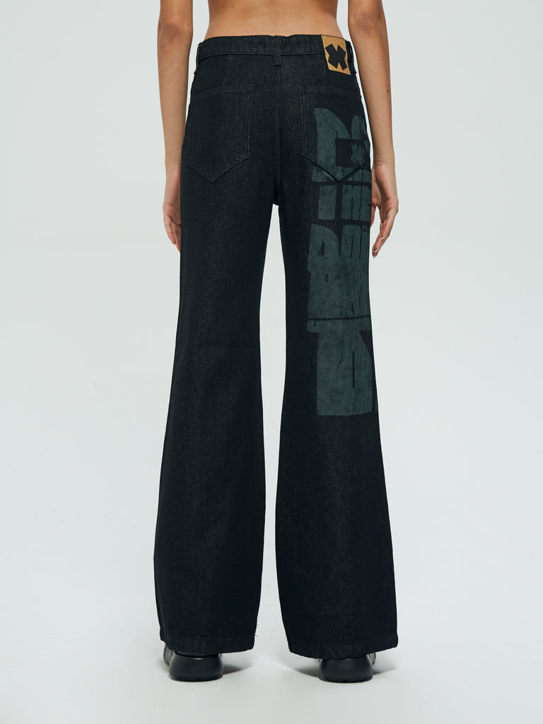 IXOS Jeans a zampa NERO