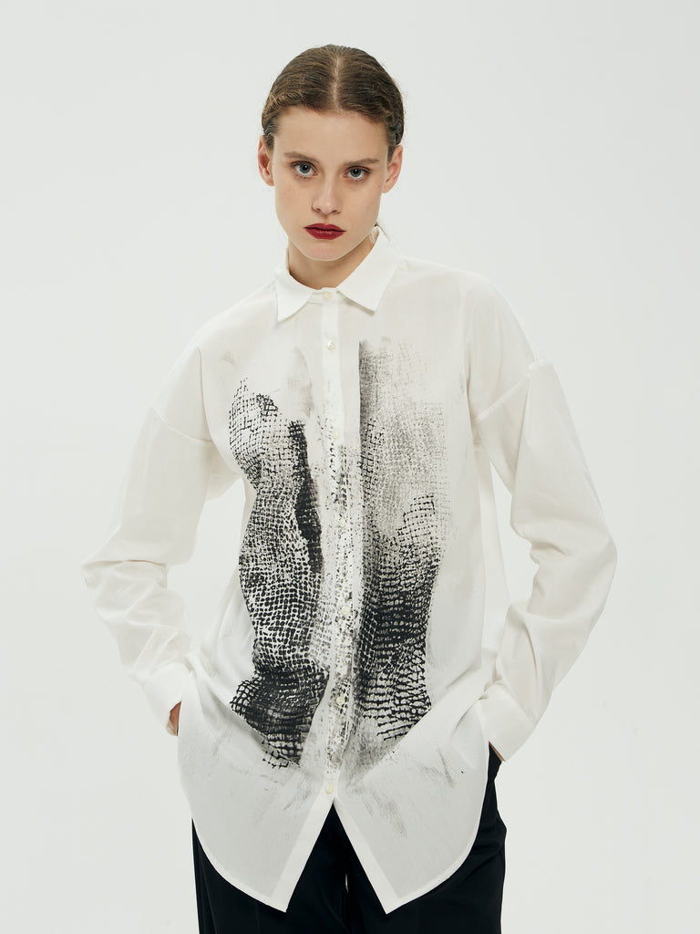 IXOS Camicia stampata BIANCO