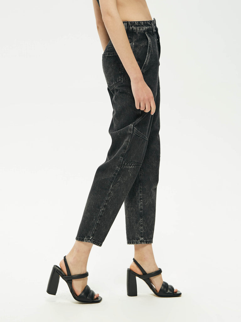IXOS Jeans con chiusura decentrata NERO