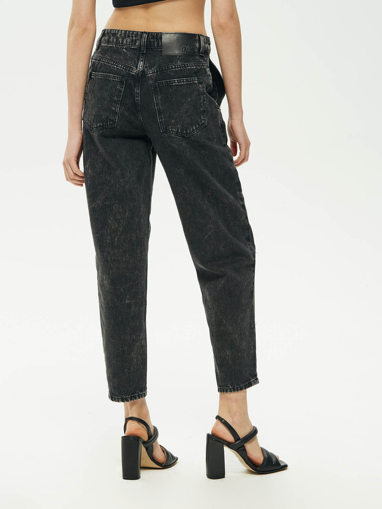 IXOS Jeans con chiusura decentrata NERO