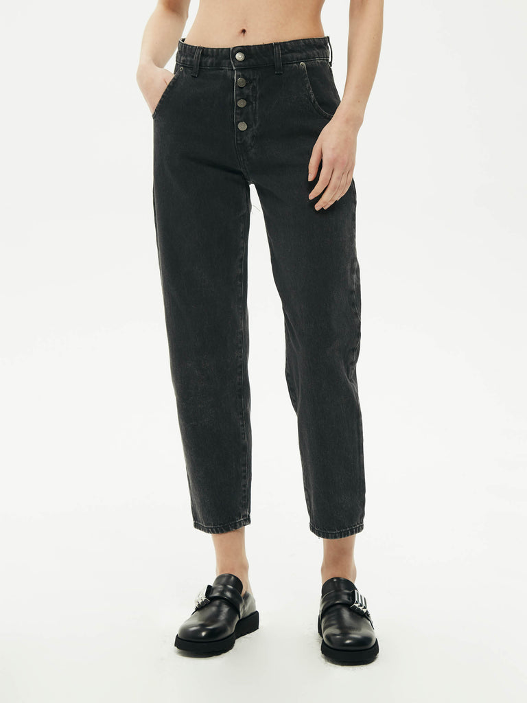 IXOS Jeans con bottoni NERO