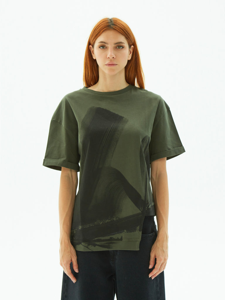 IXOS T-Shirt Asimmetrica VERDE