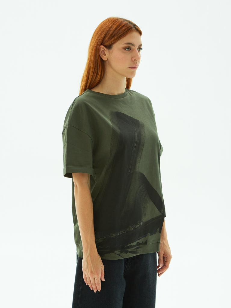 IXOS T-Shirt Asimmetrica VERDE