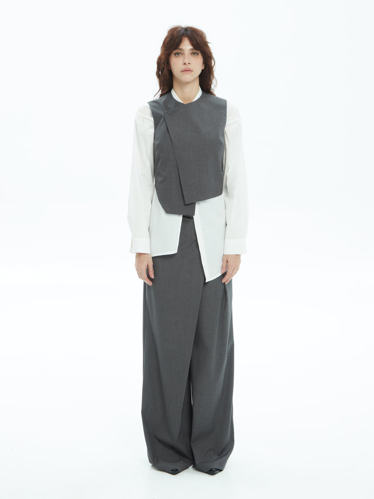 IXOS Gilet cropped GRIGIO