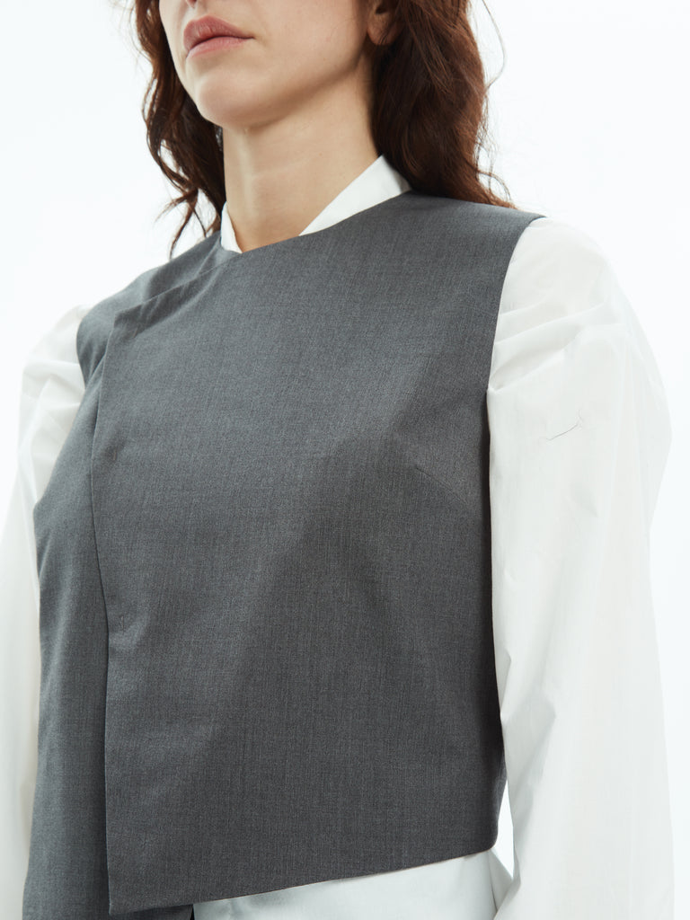 IXOS Gilet cropped GRIGIO