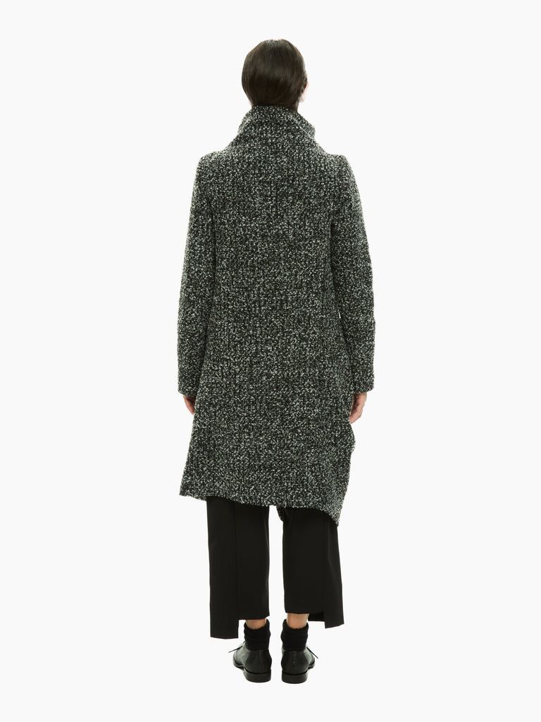 IXOS Cappotto Bouclé Asimmetrico GRIGIO