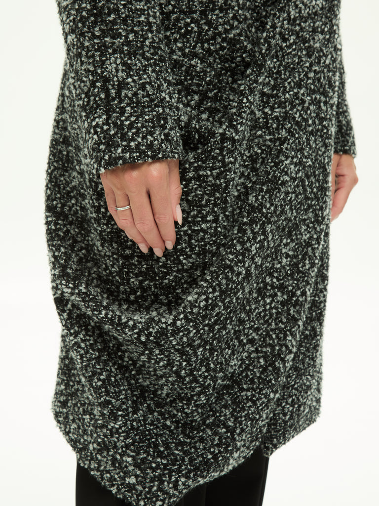 IXOS Cappotto Bouclé Asimmetrico GRIGIO