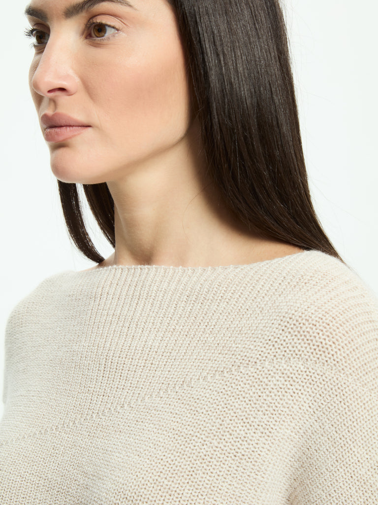IXOS Maglia con collo a barca BEIGE