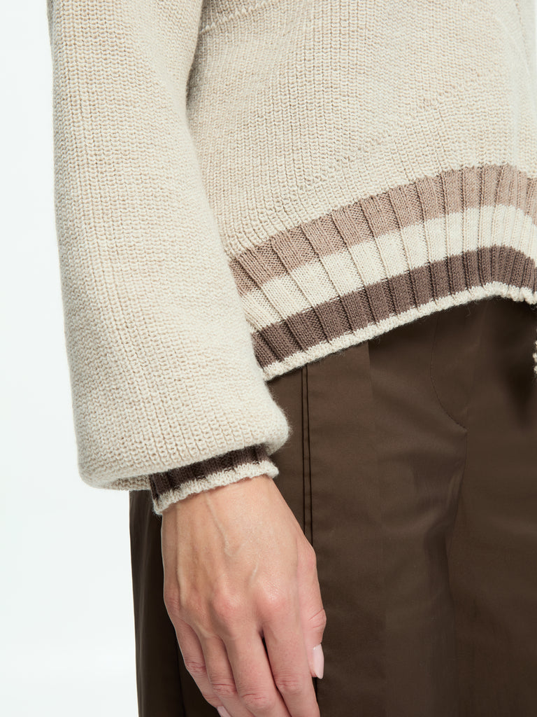 IXOS Maglia con collo a barca BEIGE