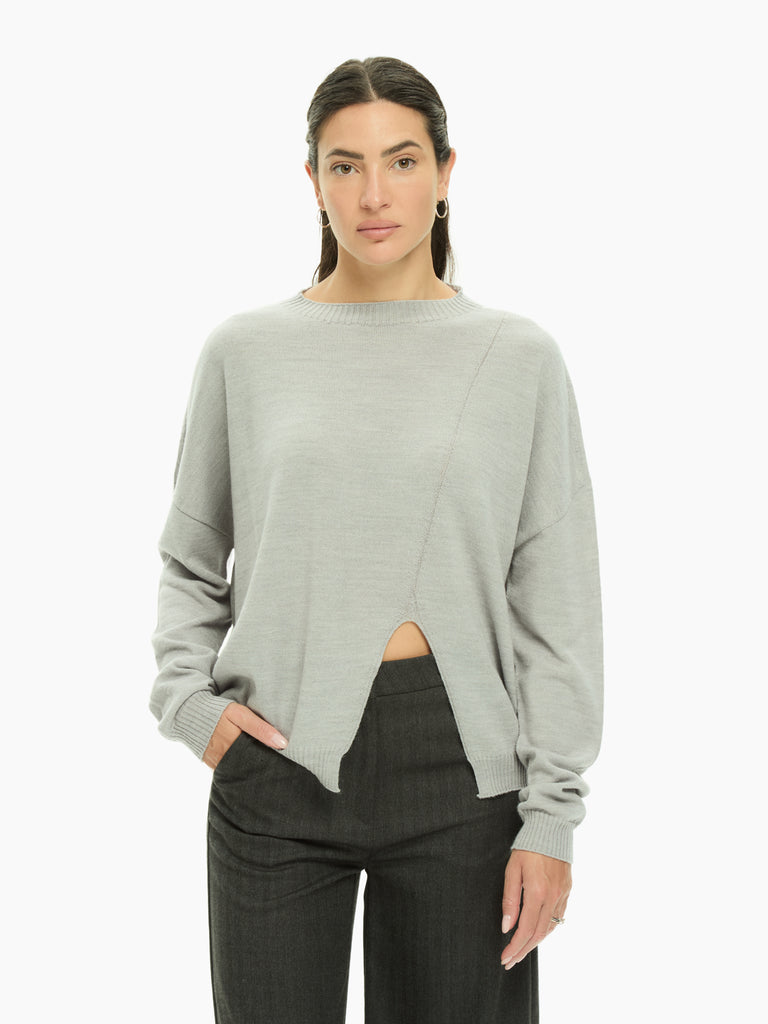 IXOS Maglia con spacco asimmetrico BEIGE