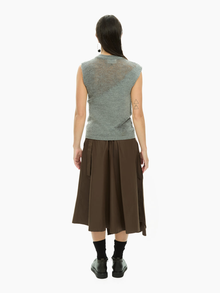 IXOS Top in maglia GRIGIO