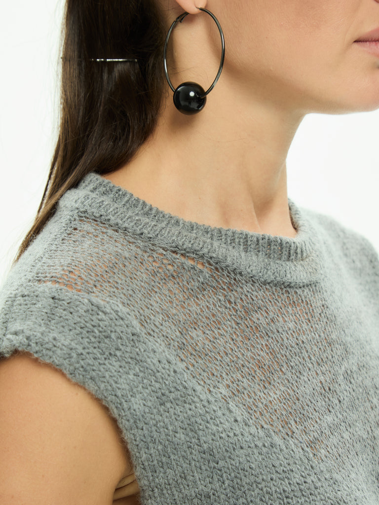 IXOS Top in maglia GRIGIO