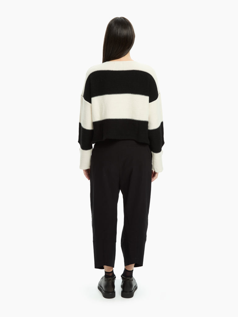 IXOS Maglia incrociata a righe NERO