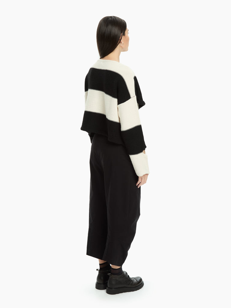 IXOS Maglia incrociata a righe NERO