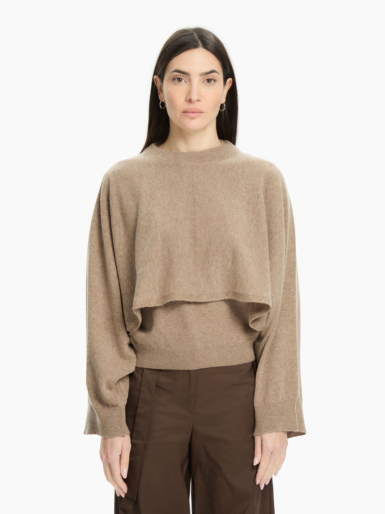 IXOS Mantella con maniche MARRONE