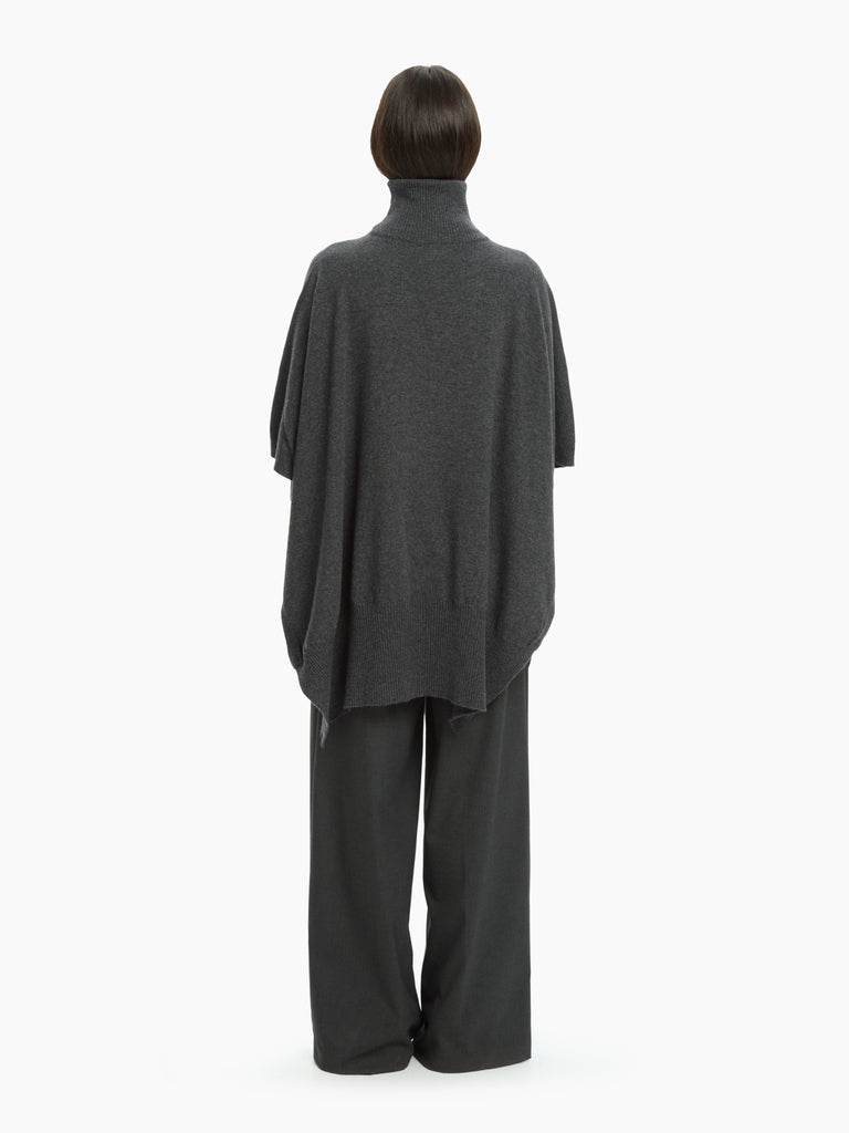 IXOS Poncho dolcevita in maglia GRIGIO