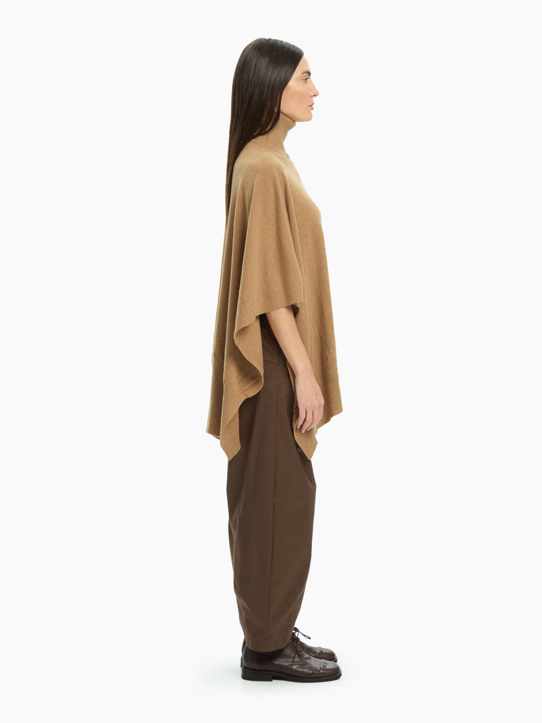 IXOS Poncho dolcevita in maglia BEIGE