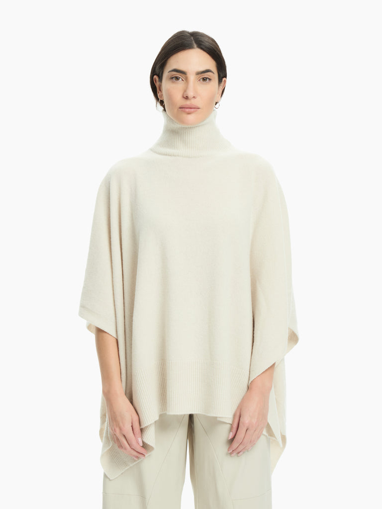 IXOS Poncho dolcevita in maglia