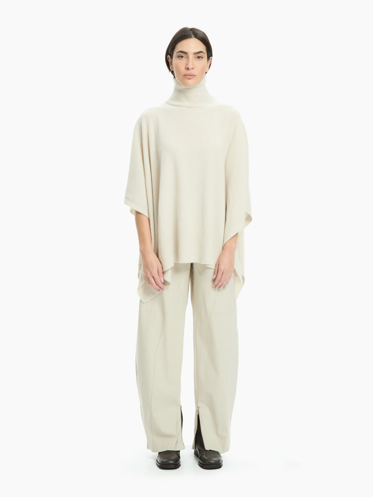 IXOS Poncho dolcevita in maglia