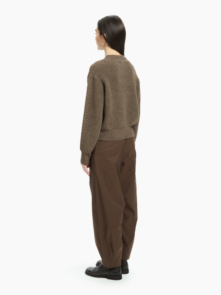 IXOS Pullover in maglia compatta MARRONE