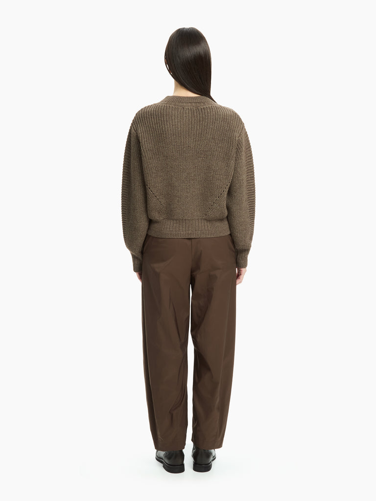 IXOS Pullover in maglia compatta MARRONE