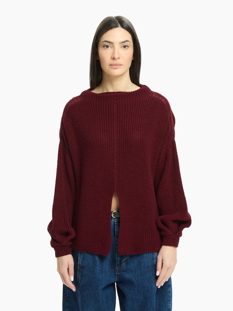 IXOS Maglia con spacco frontale BEIGE