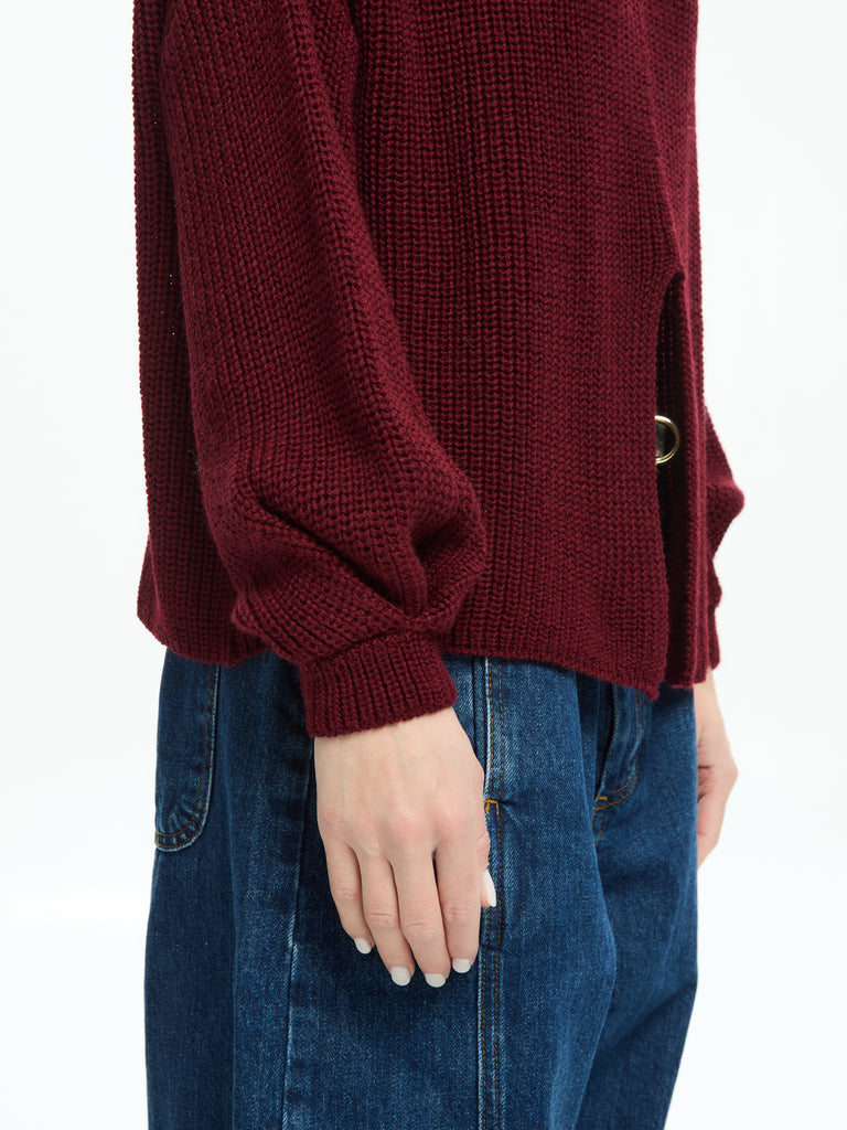 IXOS Maglia con spacco frontale BEIGE