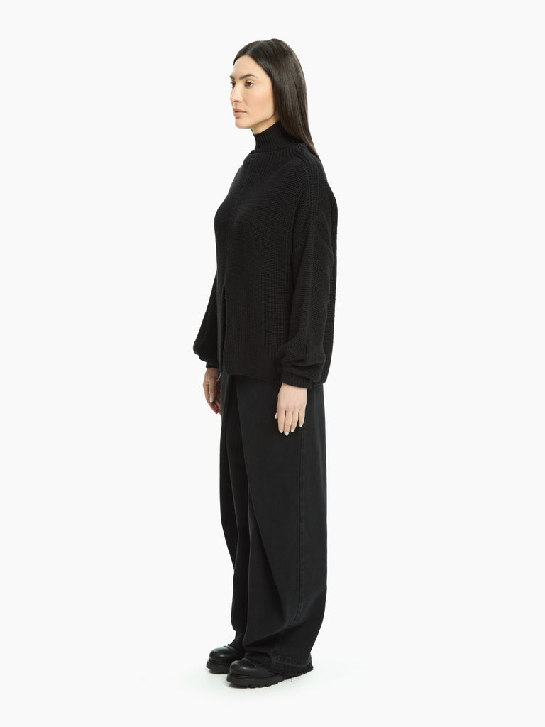 IXOS Maglia con spacco frontale NERO